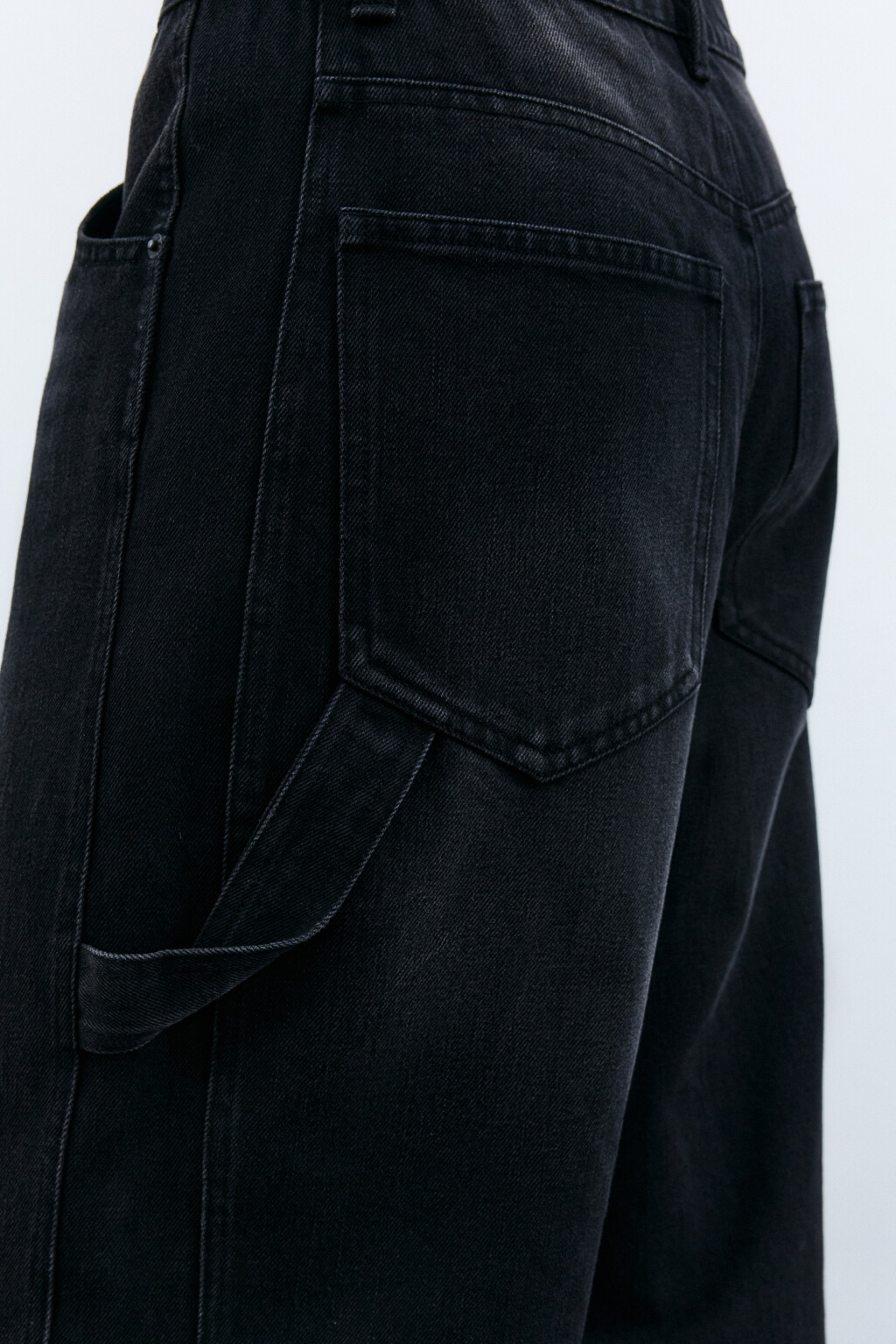 Джинсы cargo со средней посадкой - цвет черный - 6