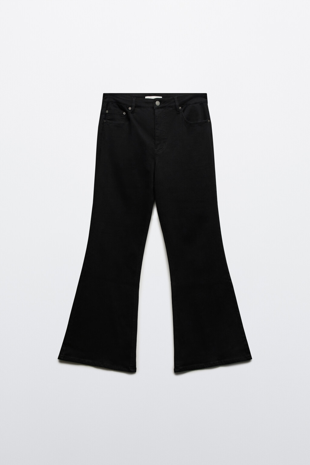 Джинсы клеш суперэластичные (one size) - цвет черный - 8