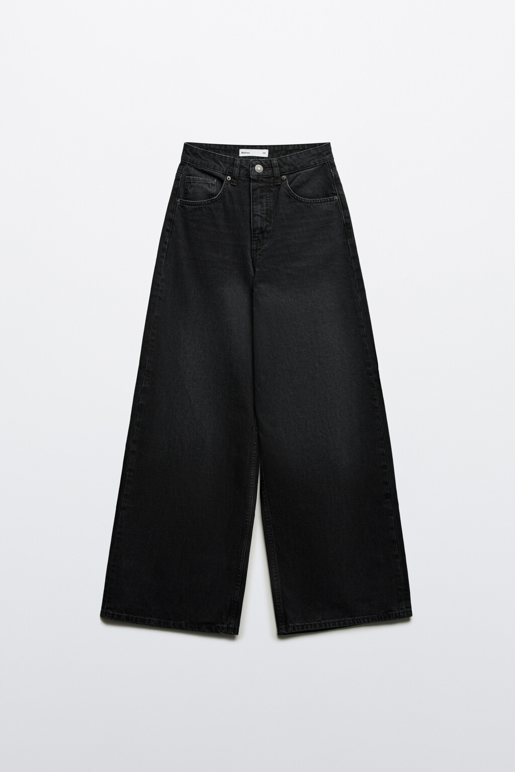 Джинсы wide широкие с высокой посадкой - цвет серый - 7
