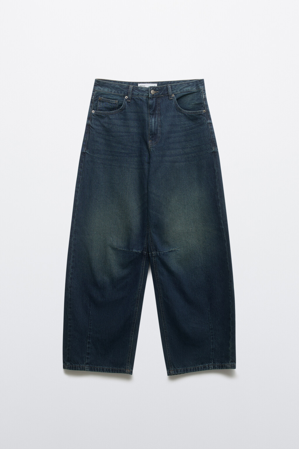 Джинсы barrel fit со средней посадкой - цвет синий - 8