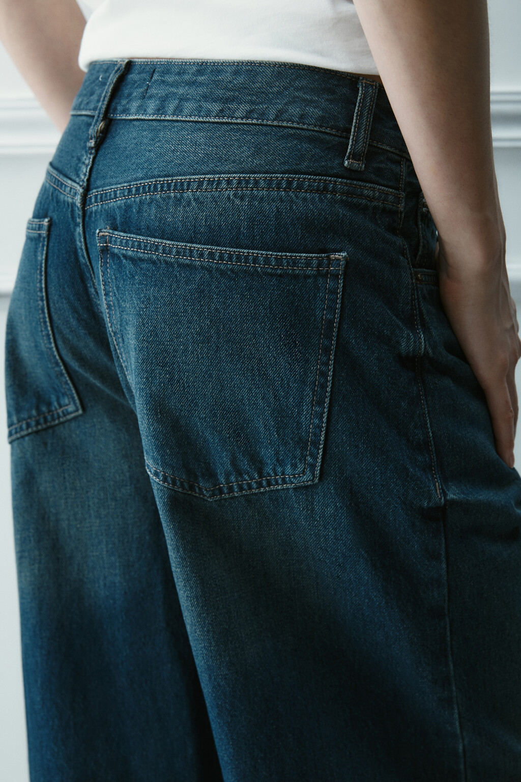 Джинсы barrel fit со средней посадкой - цвет синий - 6