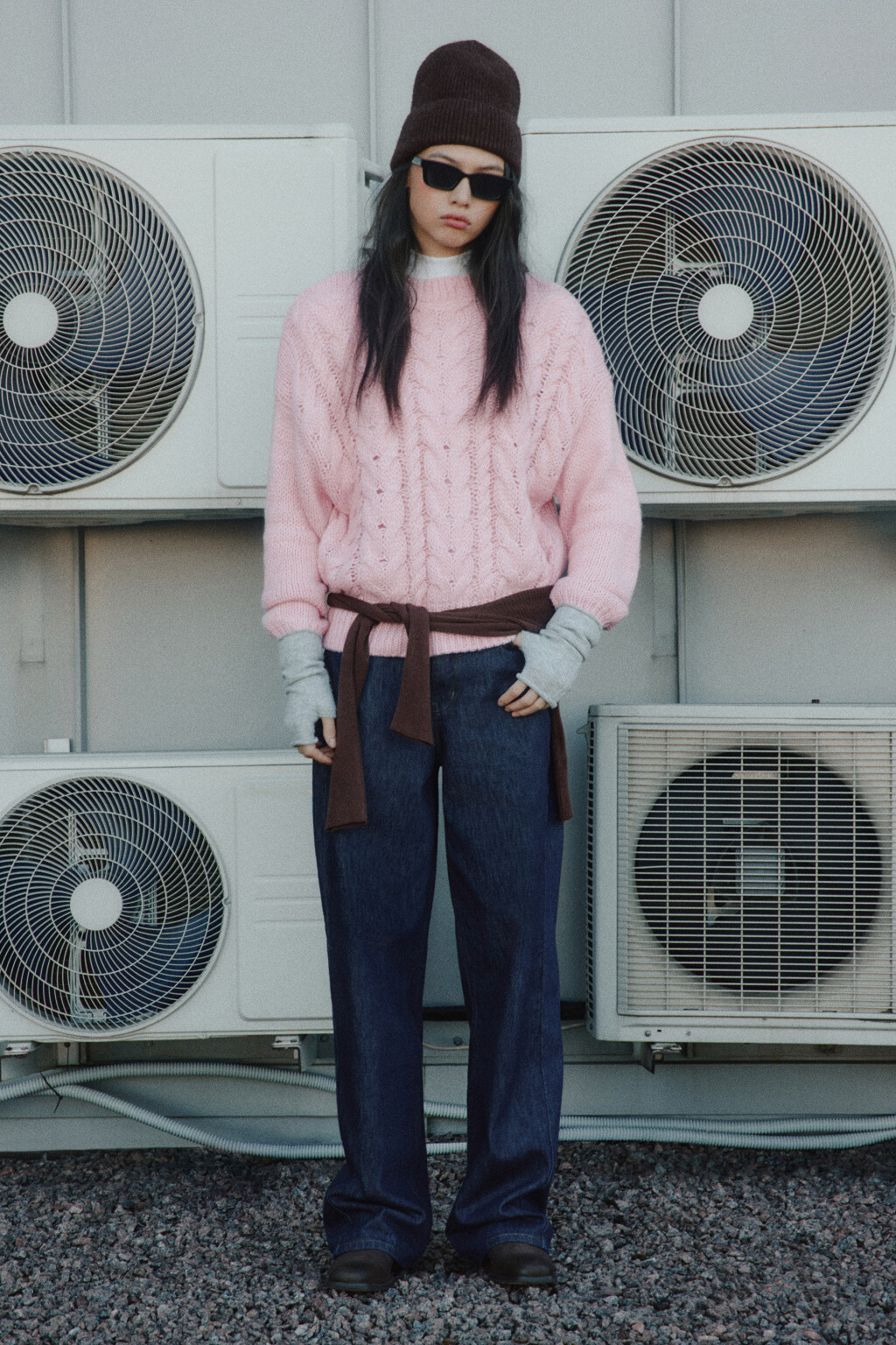 Джинсы прямые со средней посадкой - цвет синий - 2