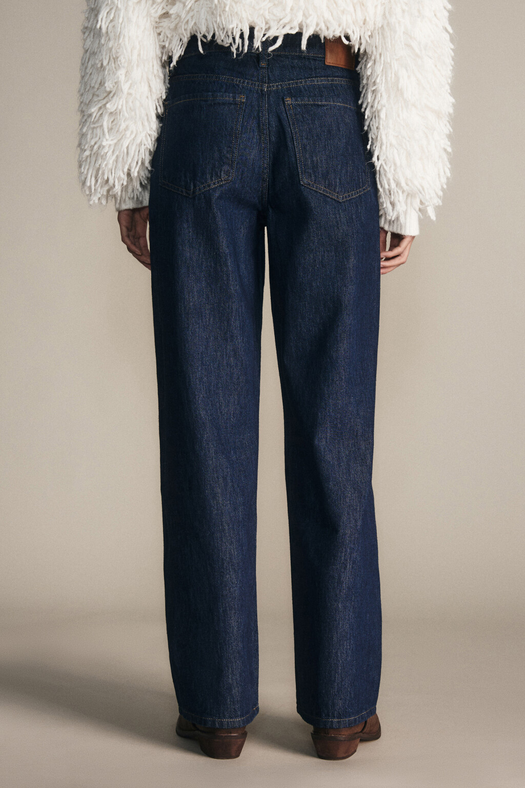 Джинсы прямые со средней посадкой - цвет синий - 6