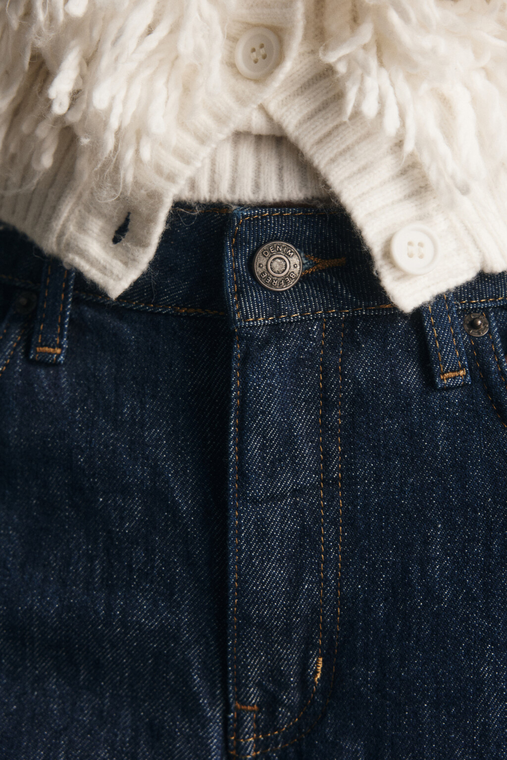 Джинсы прямые со средней посадкой - цвет синий - 8