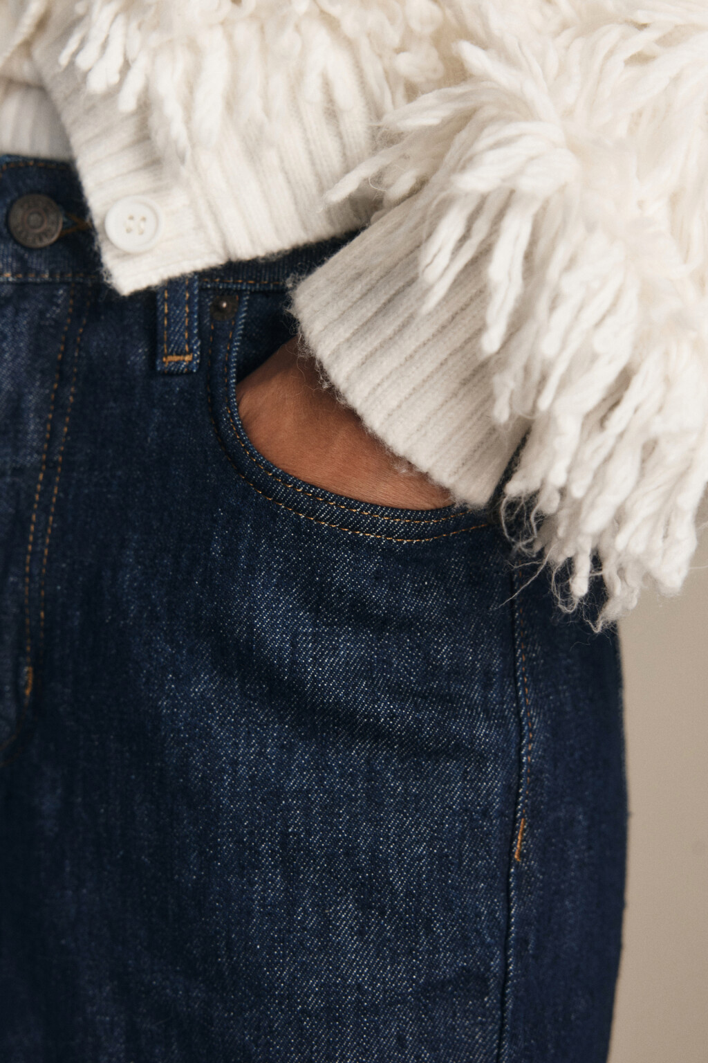 Джинсы прямые со средней посадкой - цвет синий - 9