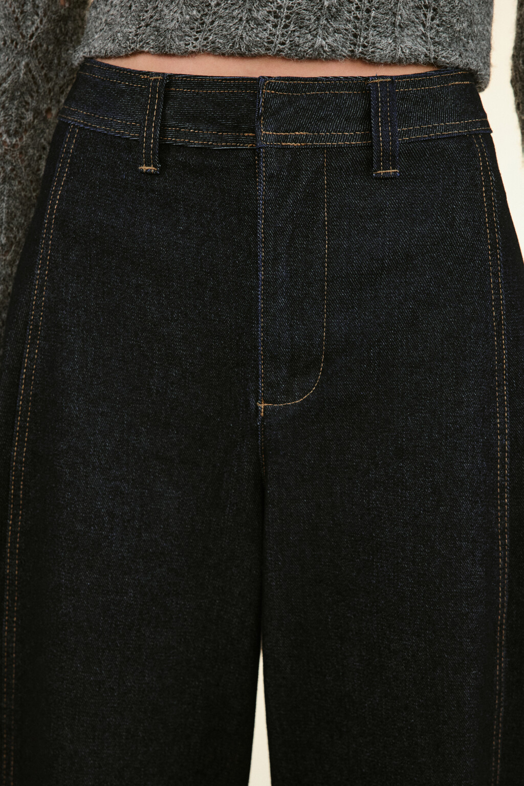 Джинсы barrel fit с высокой посадкой - цвет синий - 5