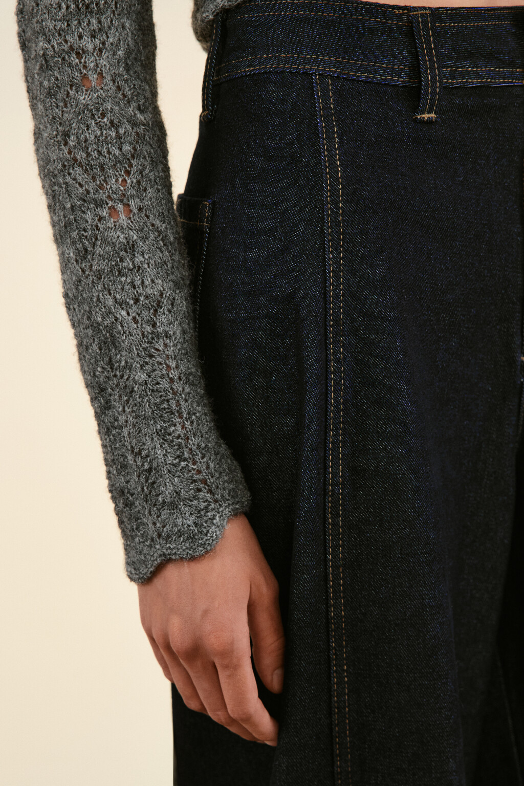 Джинсы barrel fit с высокой посадкой - цвет синий - 6