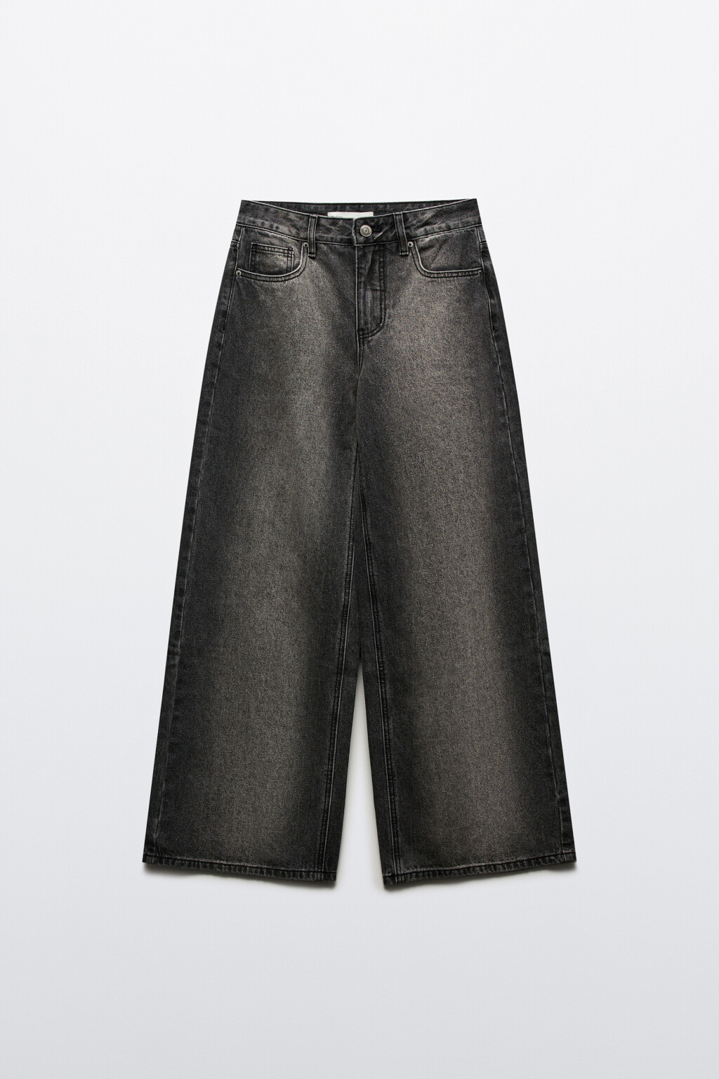 Джинсы широкие со средней посадкой - цвет серый - 7