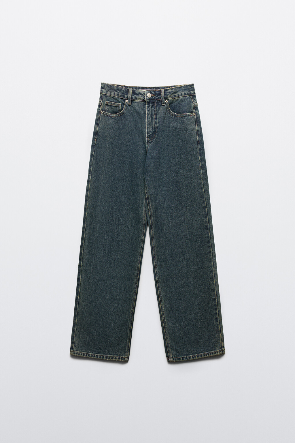 Джинсы прямые со средней посадкой - цвет темный тинт - 7