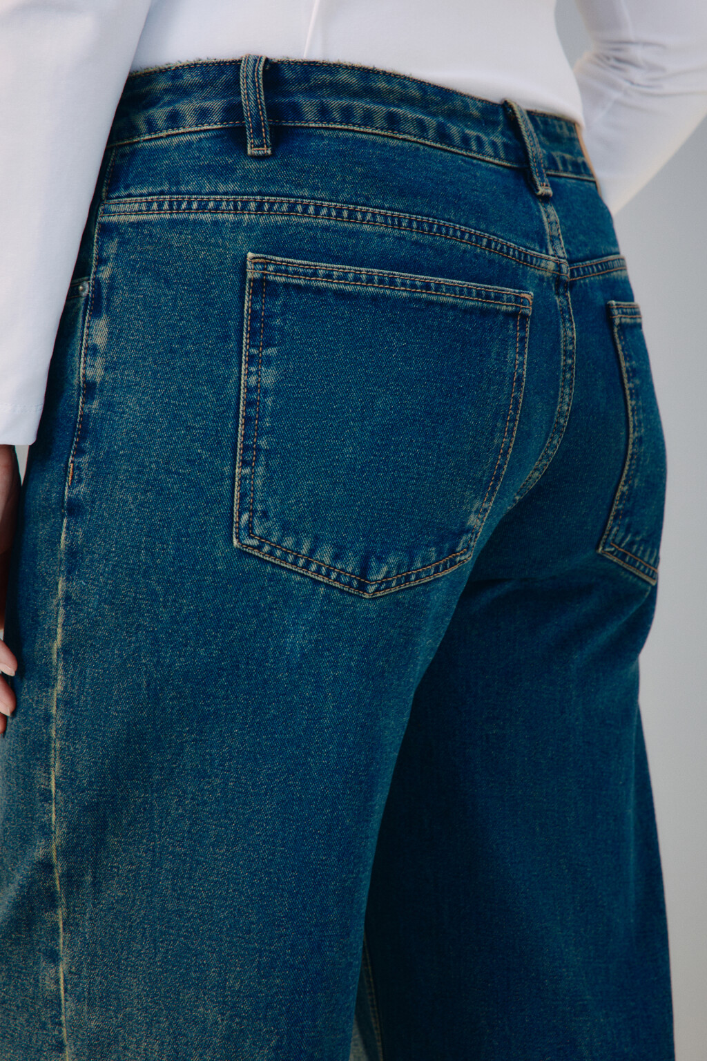 Джинсы прямые со средней посадкой - цвет темный тинт - 6
