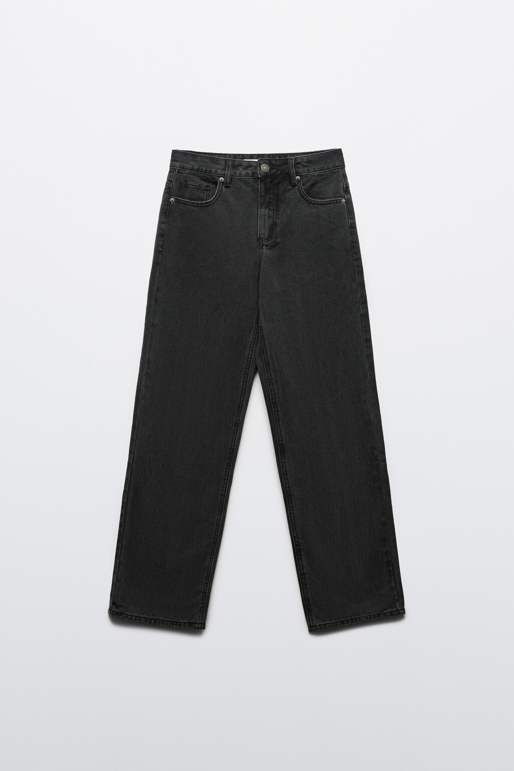 Джинсы прямые со средней посадкой - цвет черный - 7