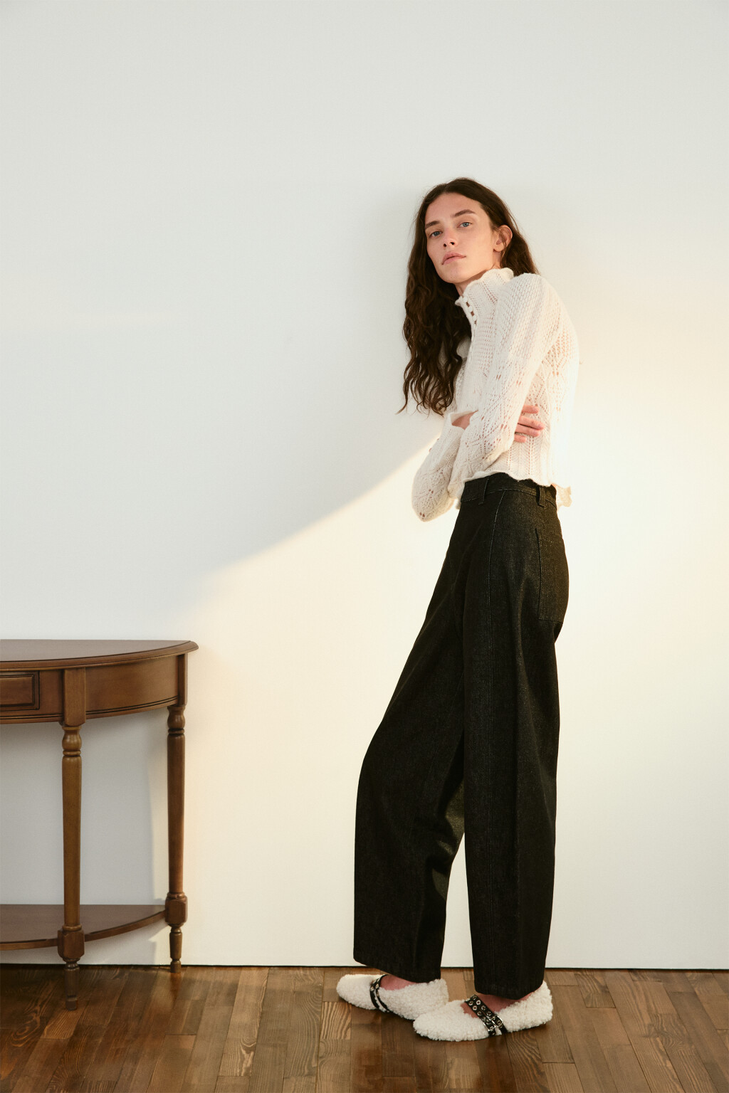 Джинсы barrel fit с высокой посадкой - цвет черный - 1