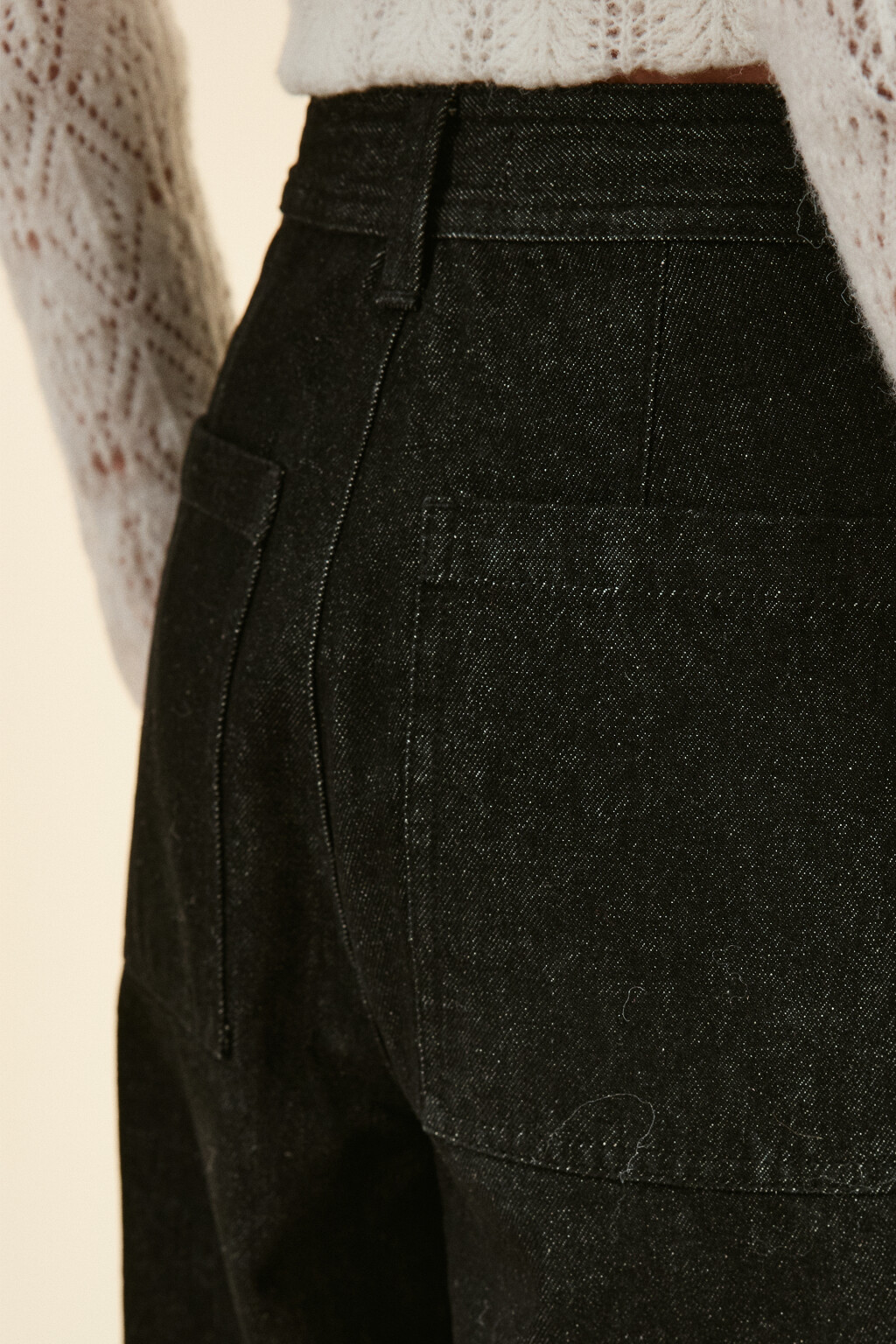 Джинсы barrel fit с высокой посадкой - цвет черный - 5