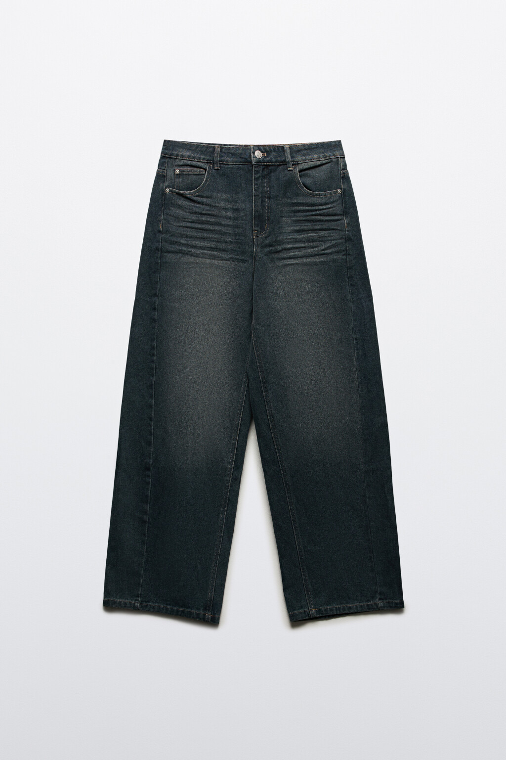 Джинсы baggy fit со средней посадкой - цвет сизый - 13