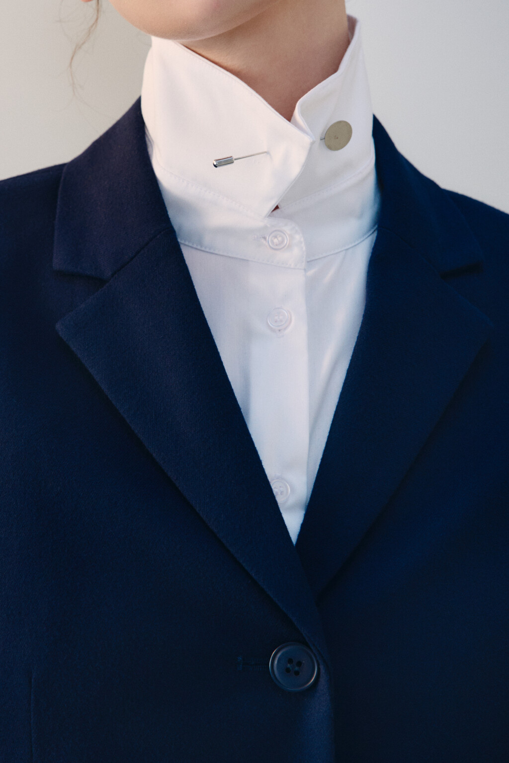 Пиджак приталенный костюмный - цвет синий - 6