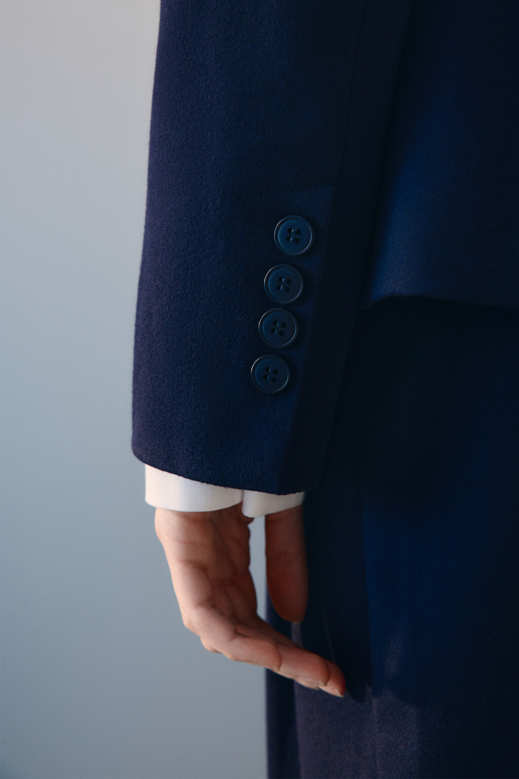 Пиджак приталенный костюмный - цвет синий - 7