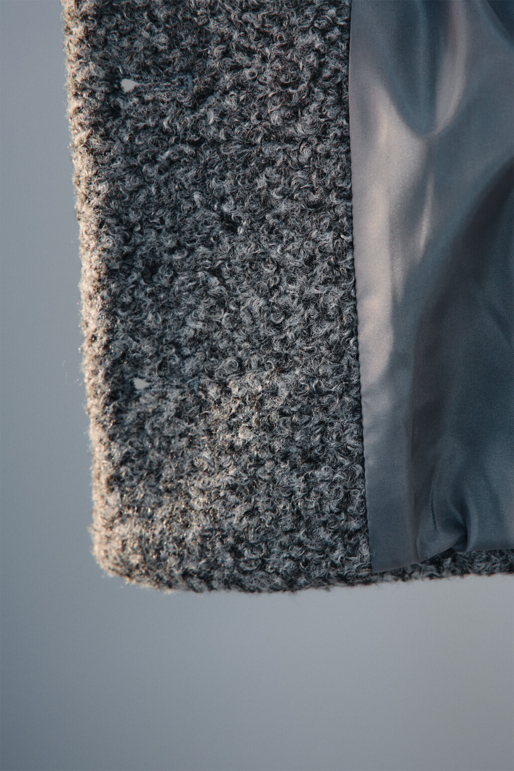 Жакет на пуговицах из ткани букле - цвет серый - 7