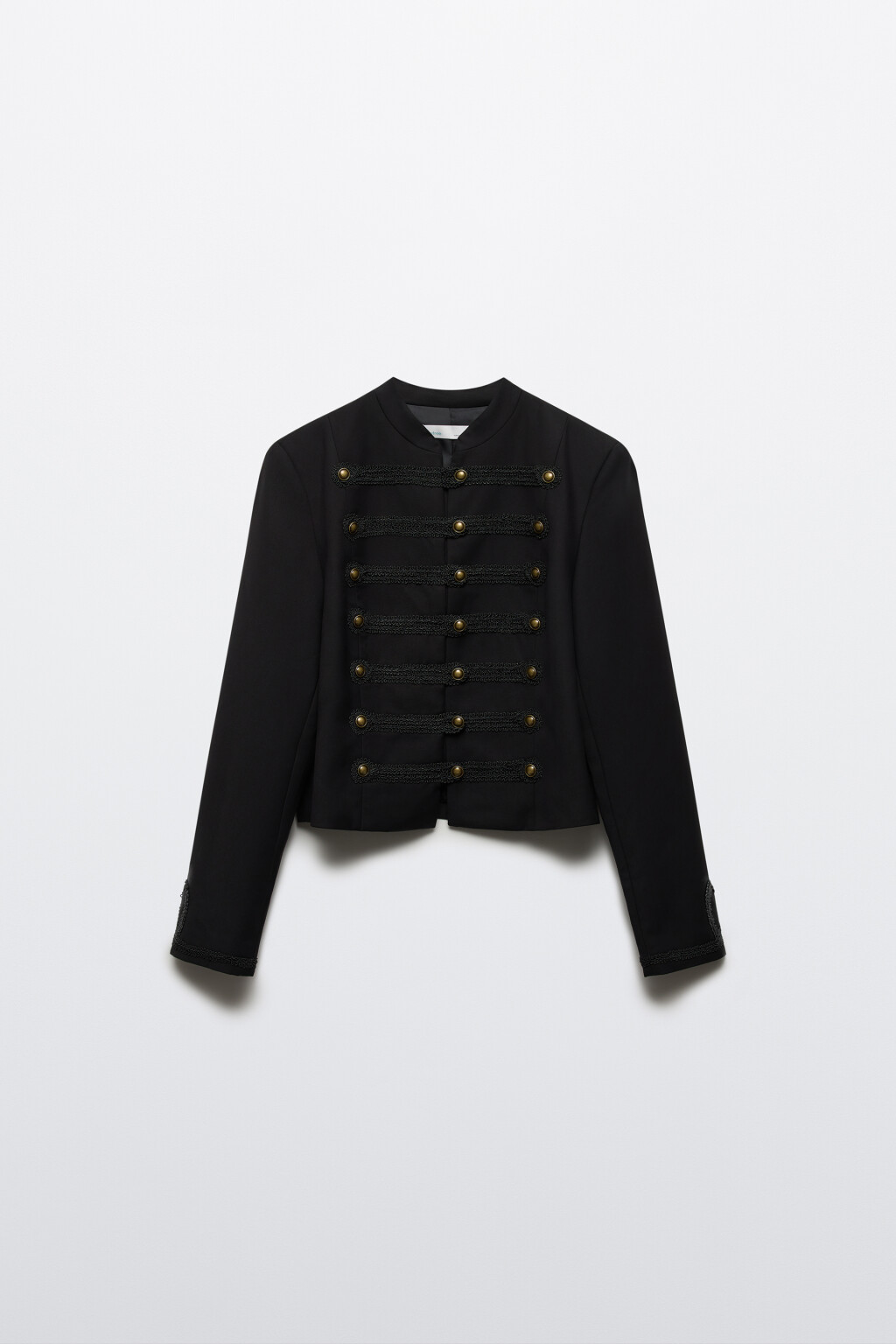 Жакет-доломан в гусарском стиле - цвет черный - 9