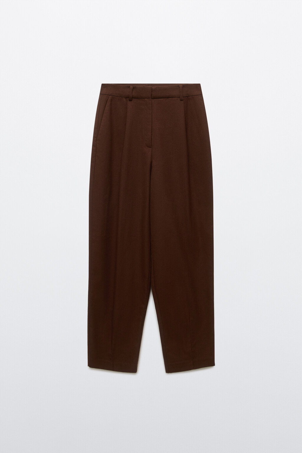 Брюки широкие со стрелками - цвет коричневый - 7