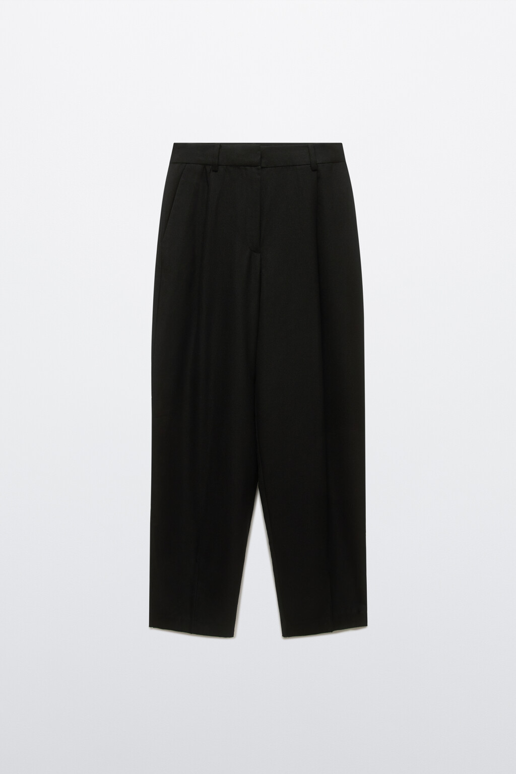 Брюки широкие со стрелками - цвет черный - 7