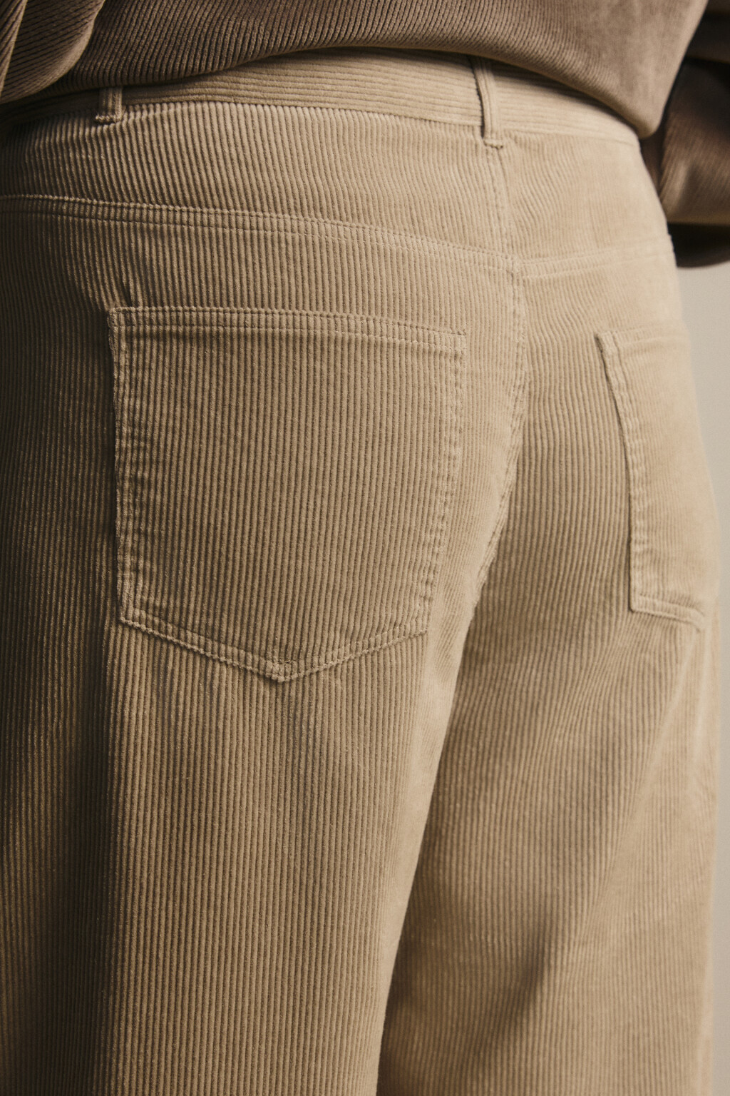 Брюки широкие хлопковые - цвет бежевый - 6
