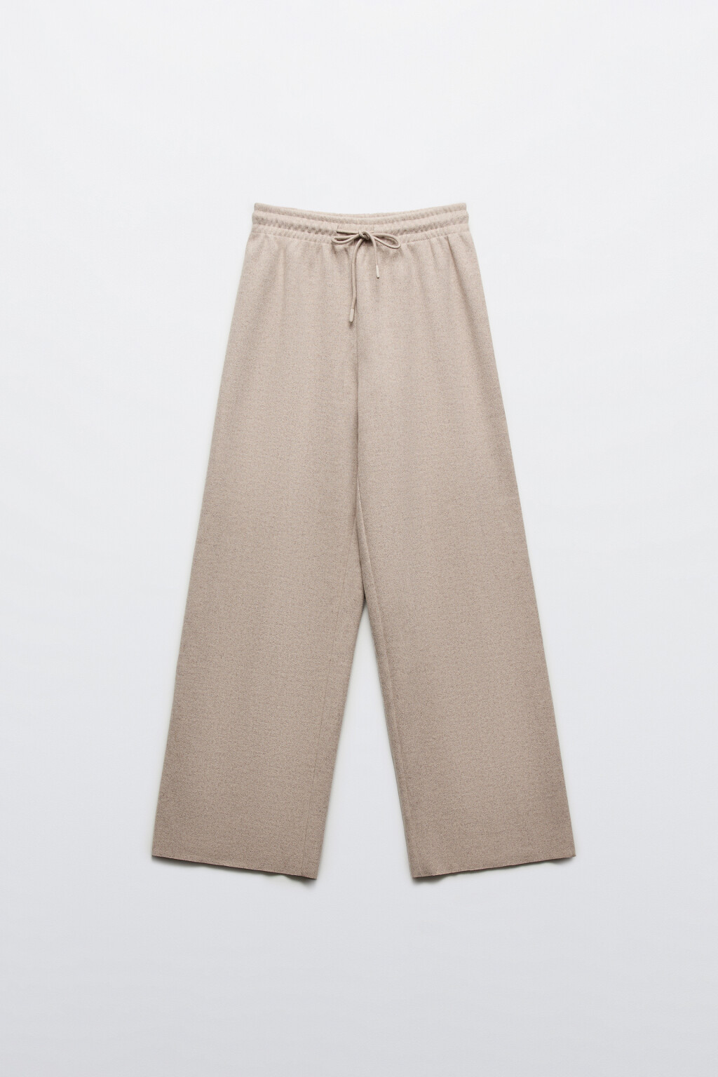 Брюки из теплого трикотажа - цвет бежевый - 7