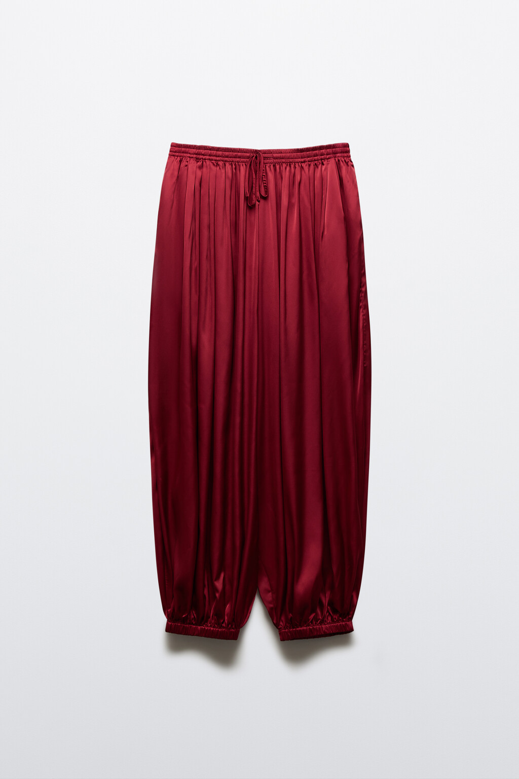 Брюки-аладдины широкие - цвет красный - 8