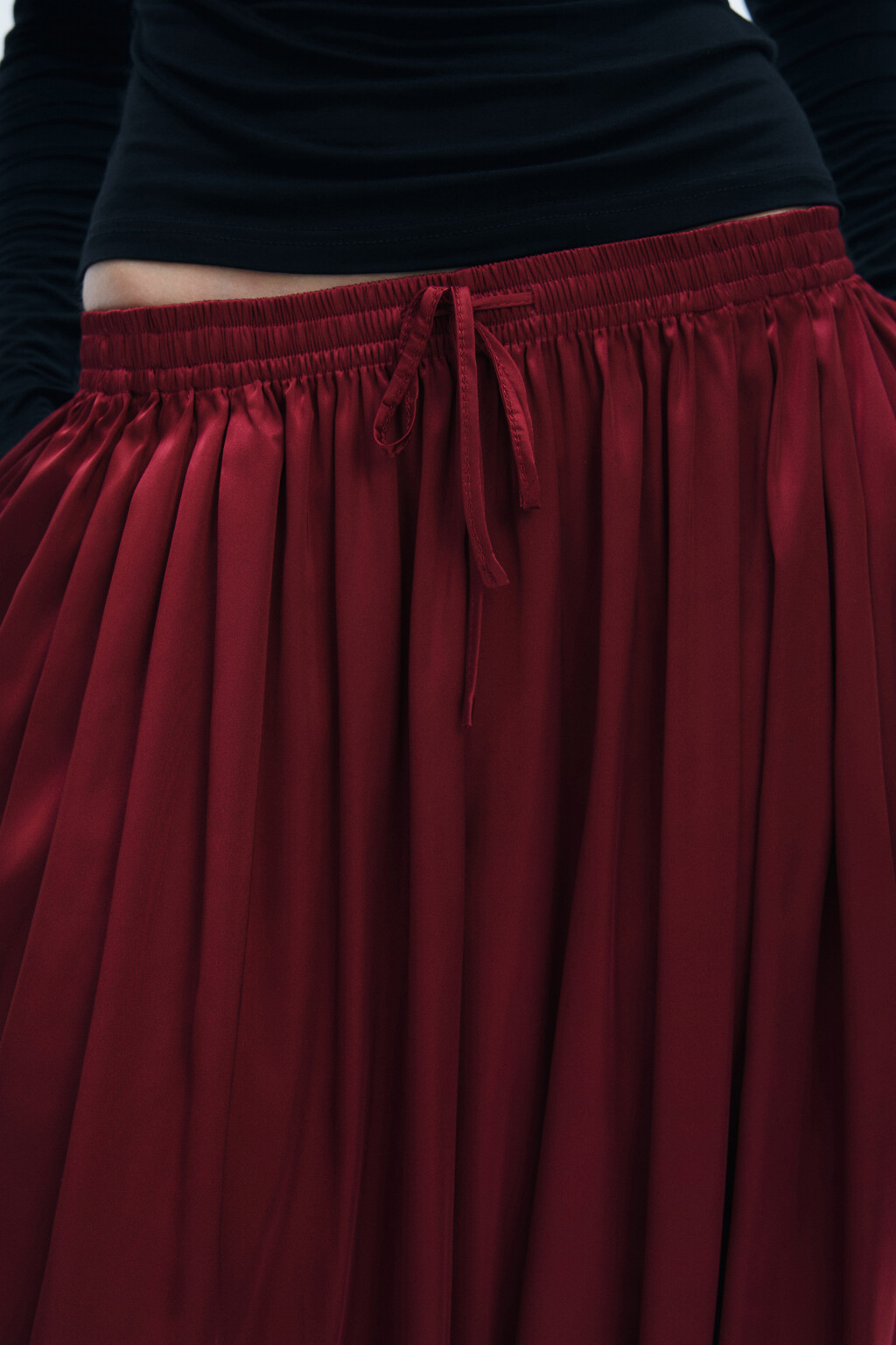 Брюки-аладдины широкие - цвет красный - 7