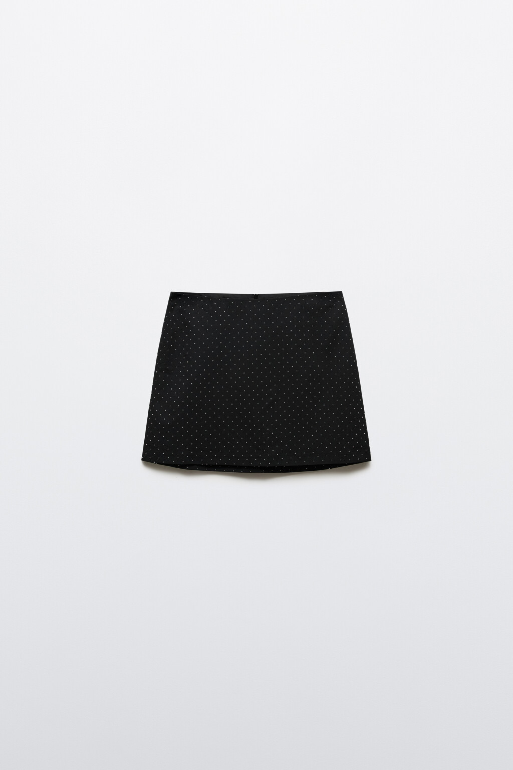 Юбка мини облегающая со стразами - цвет черный - 7