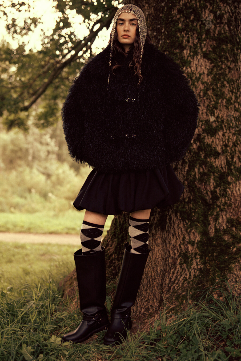 Юбка-баллон мини пышная - цвет черный - 8