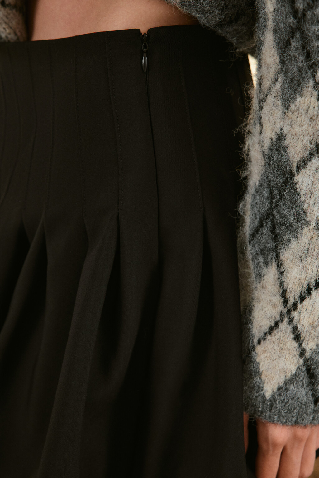 Юбка-баллон мини пышная - цвет черный - 6