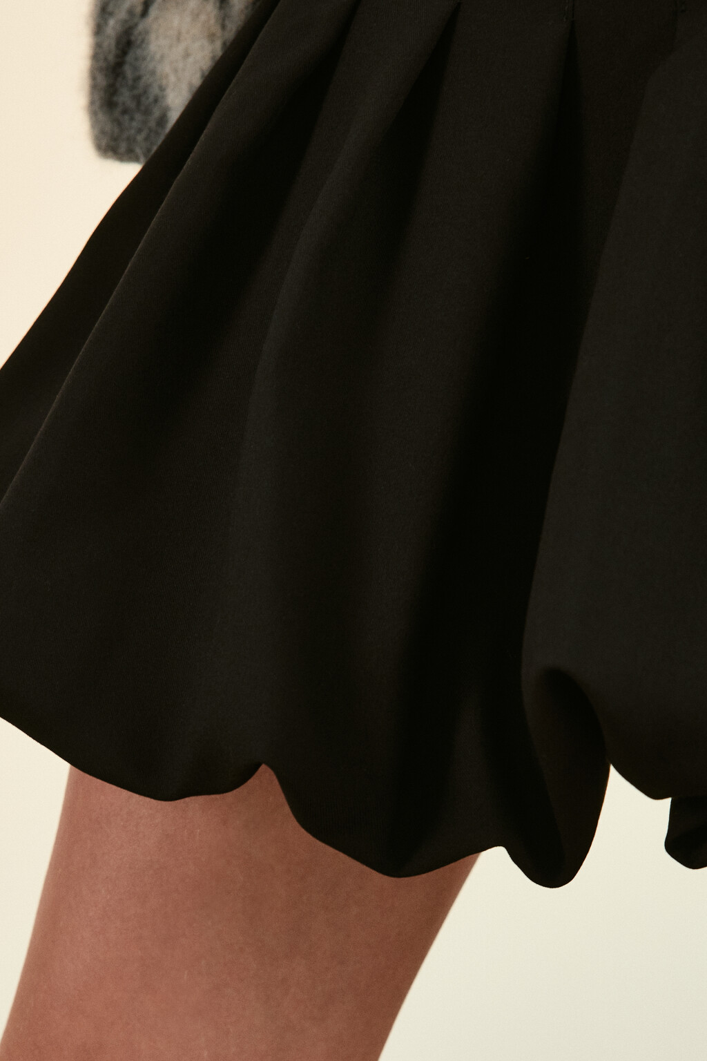 Юбка-баллон мини пышная - цвет черный - 7