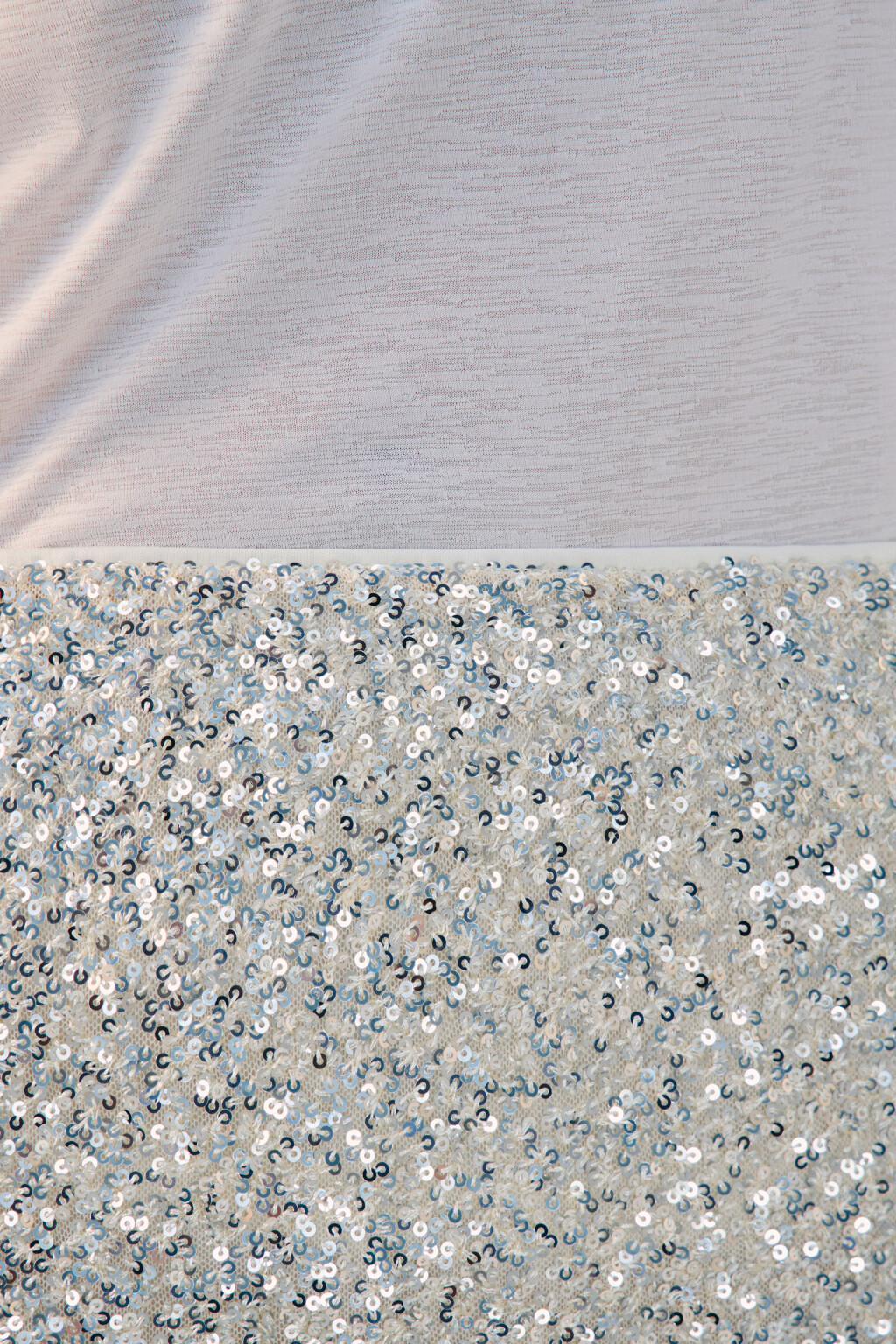 Юбка-годе макси с пайетками - цвет серый - 5