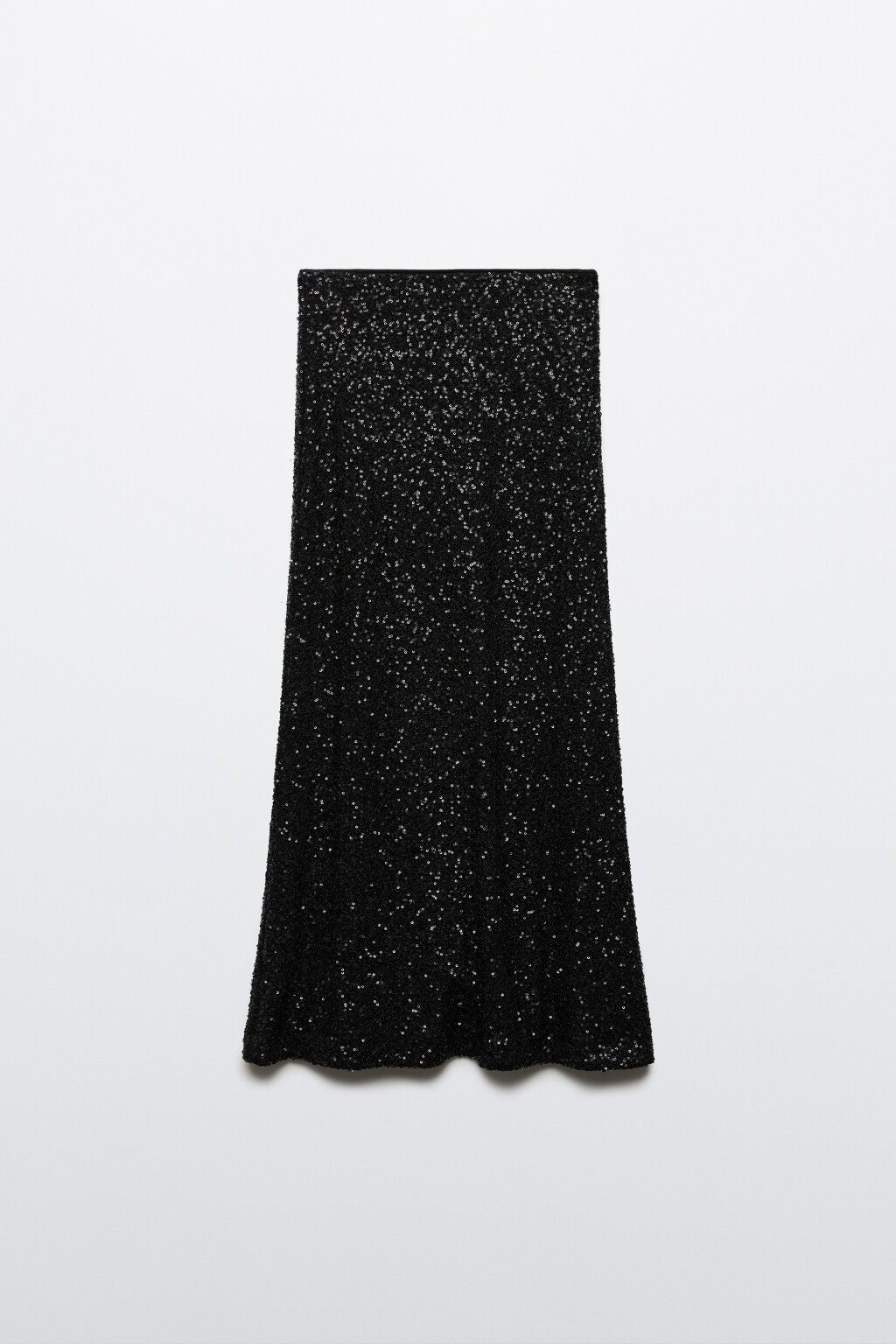 Юбка-годе макси с пайетками - цвет черный - 8