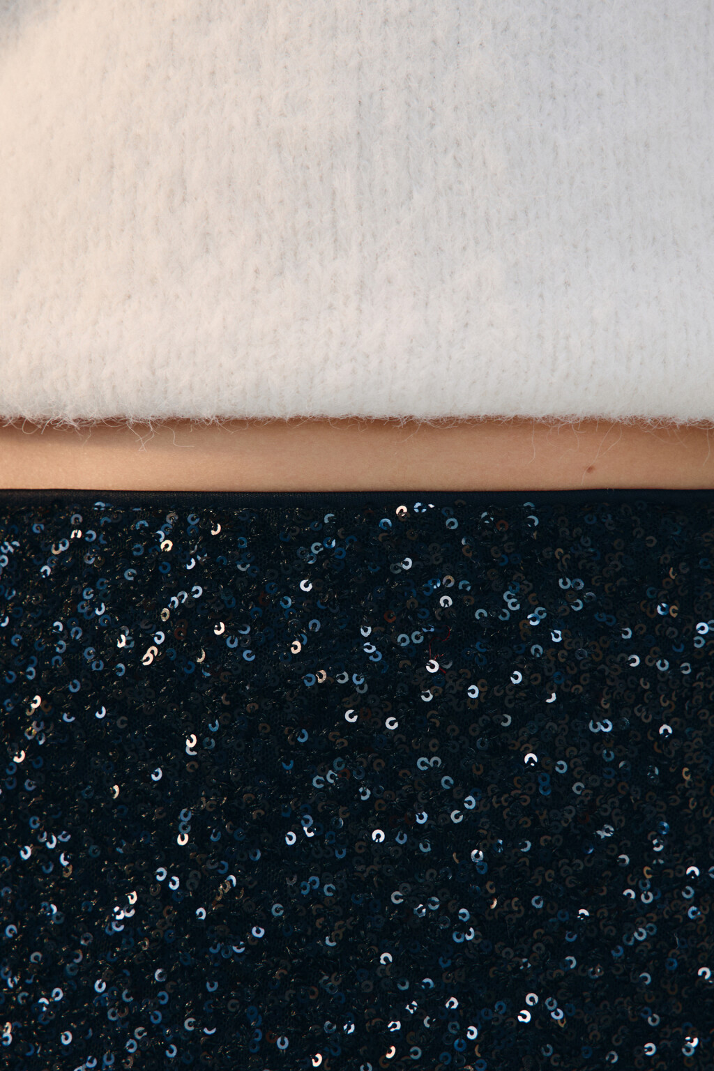 Юбка-годе макси с пайетками - цвет черный - 6