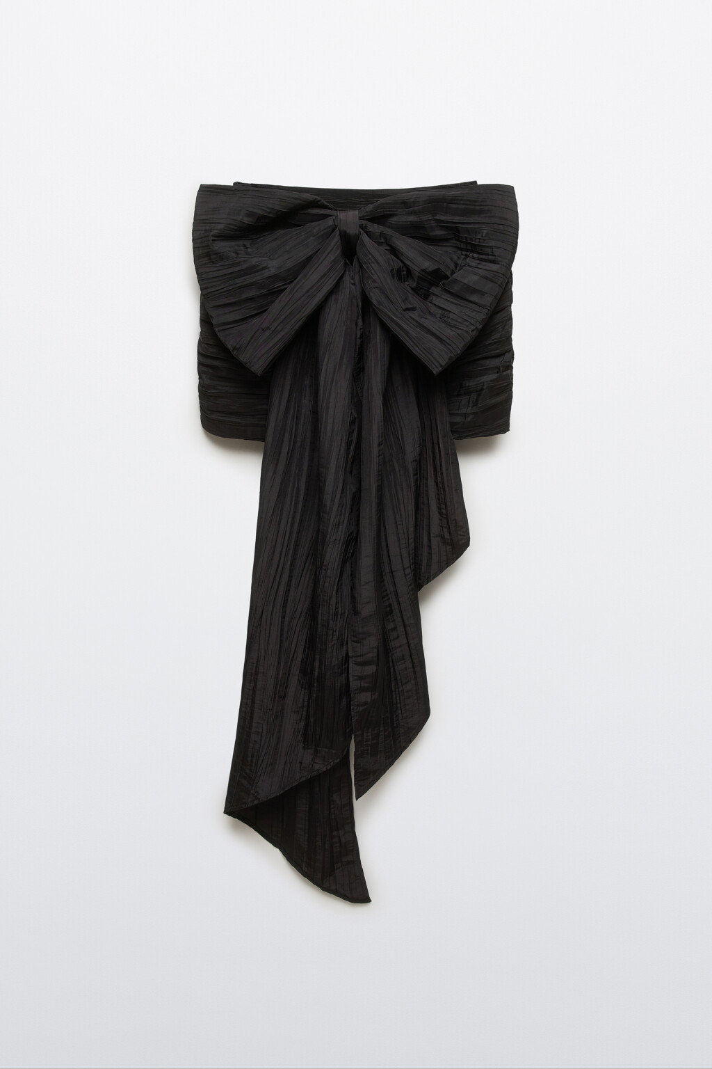 Юбка мини с пышным бантом - цвет черный - 9