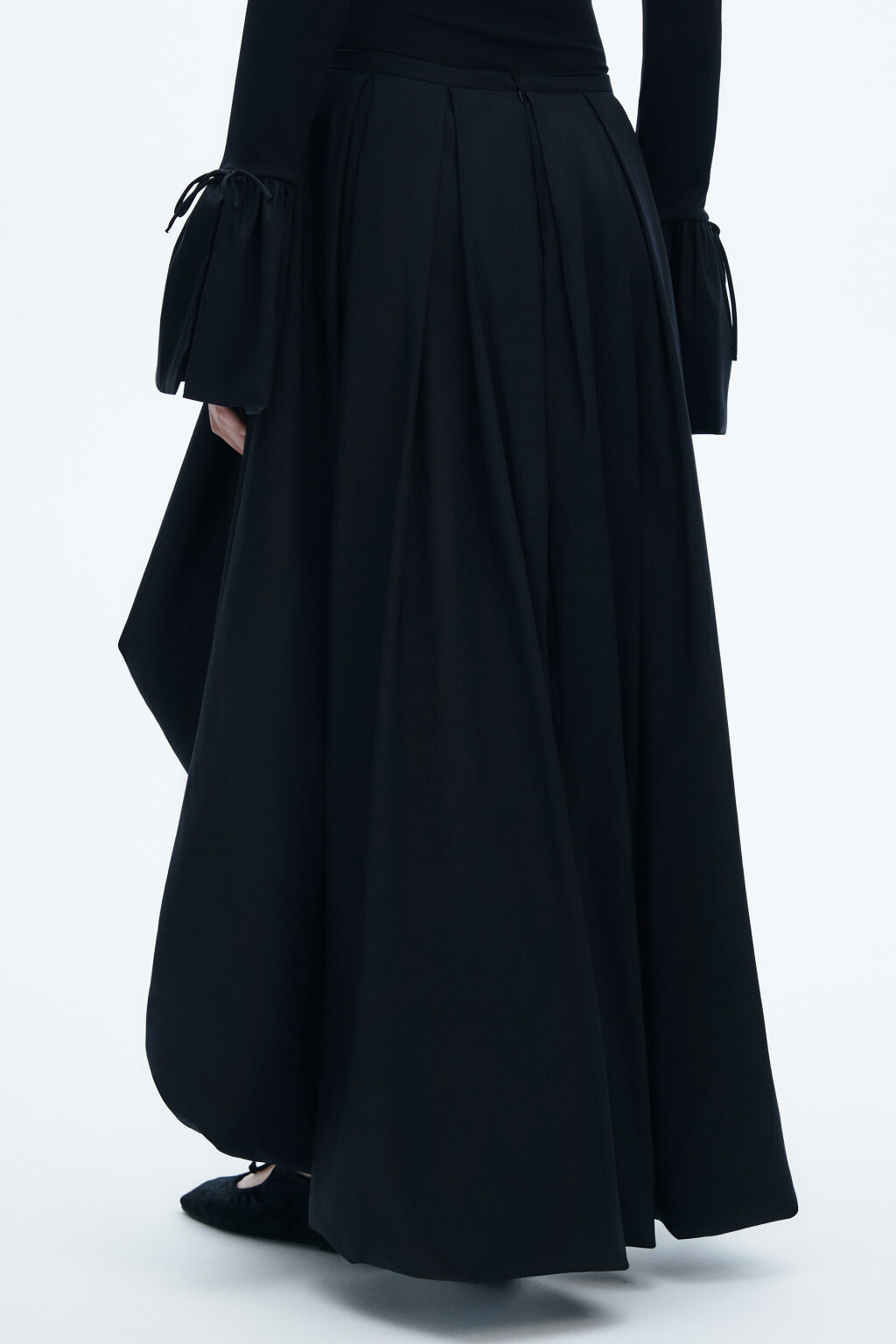 Юбка-баллон пышная из тафты - цвет черный - 4