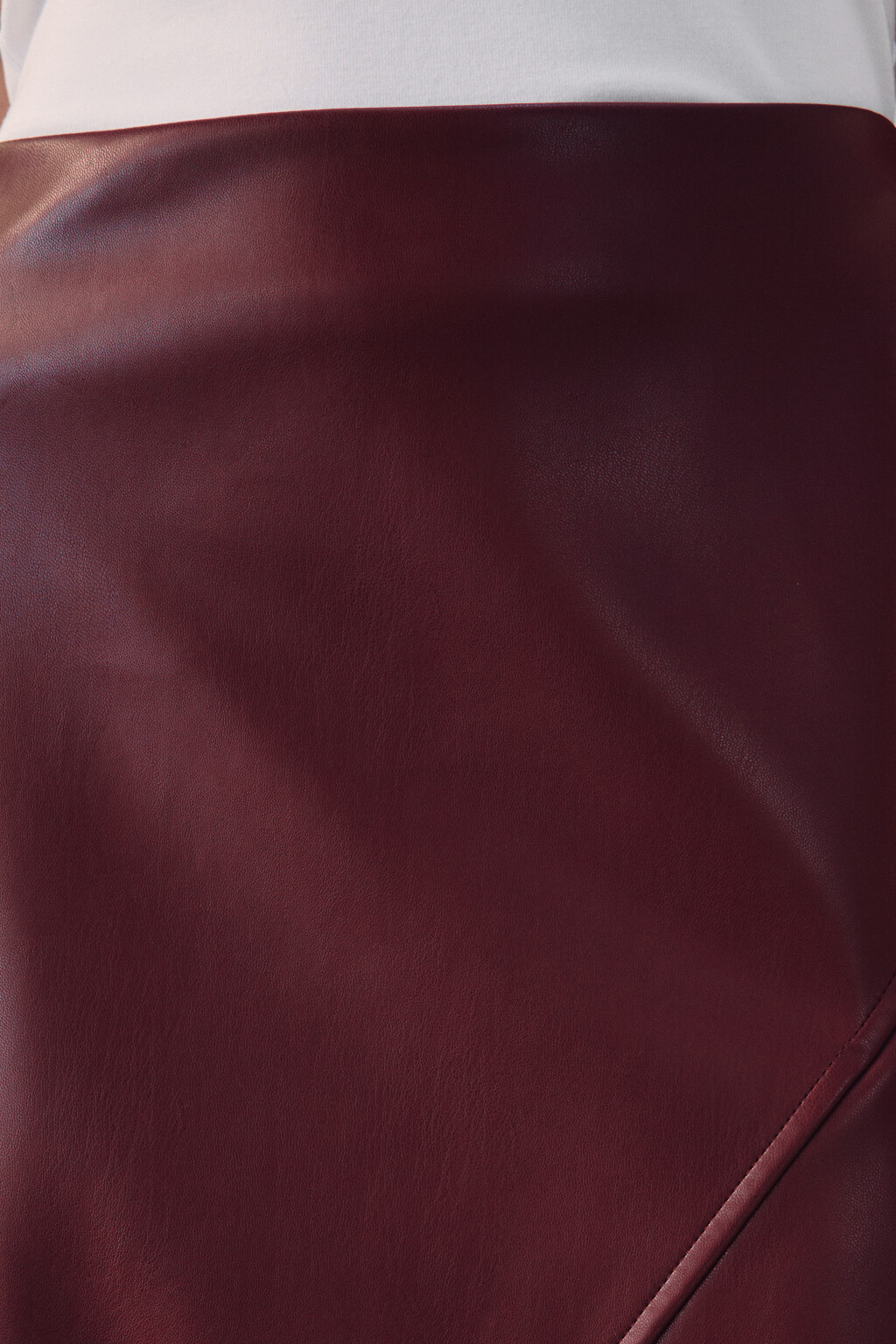 Юбка миди с асимметричным разрезом - цвет бордовый - 5