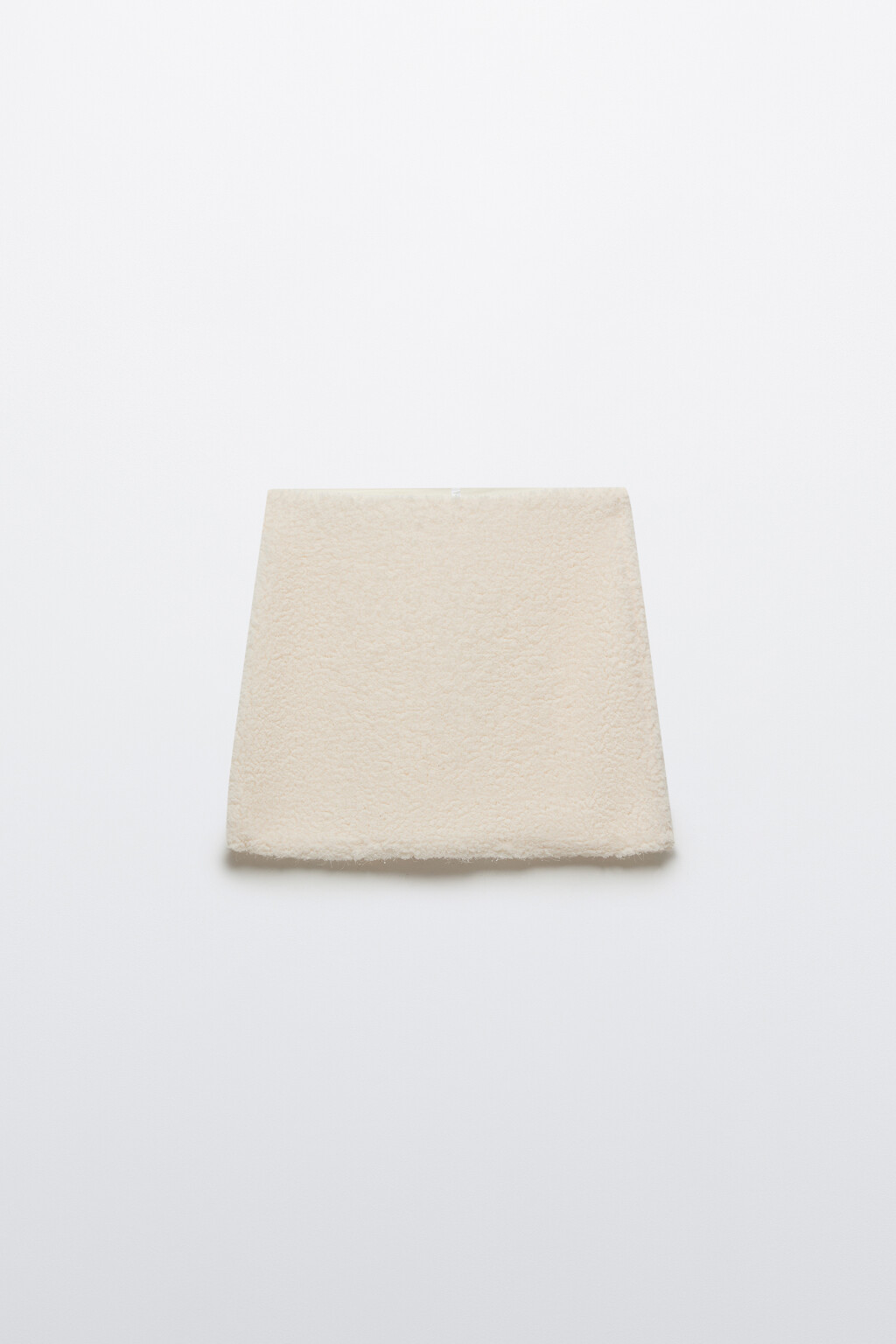 Юбка-трапеция из ткани букле - цвет молочный - 7