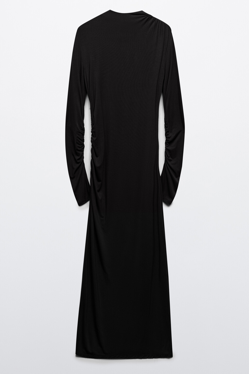 Платье облегающее с драпировками - цвет черный - 6