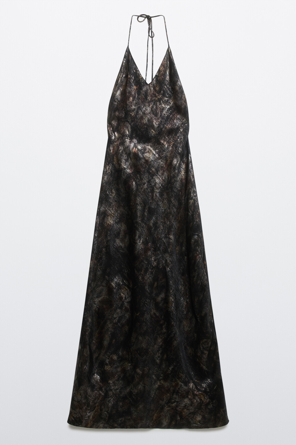 Платье-комбинация с открытой спиной - цвет черный - 7