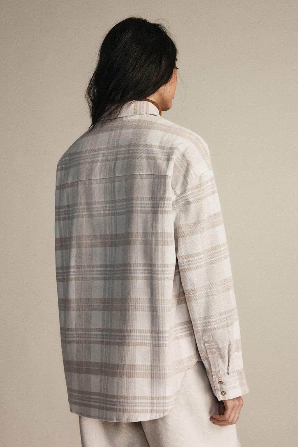 Рубашка фланелевая в клетку - цвет мультиколор - 3