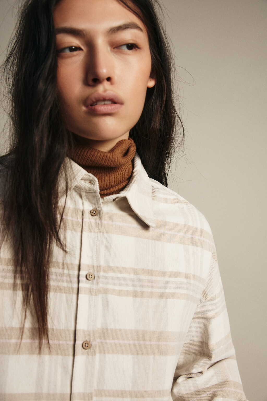 Рубашка фланелевая в клетку - цвет мультиколор - 6