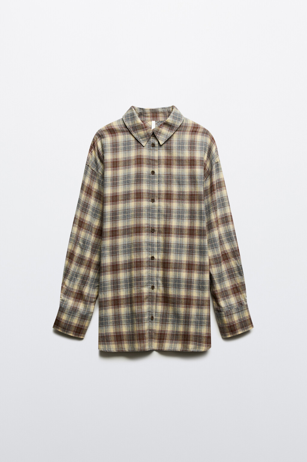 Рубашка хлопковая в клетку - цвет мультиколор - 8