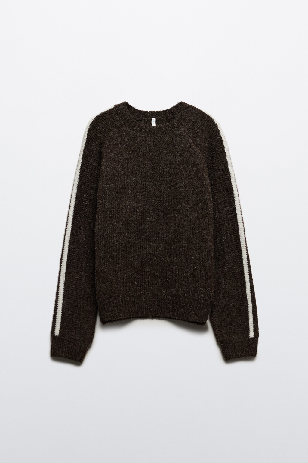 Джемпер вязаный с шерстью - цвет коричневый - 7