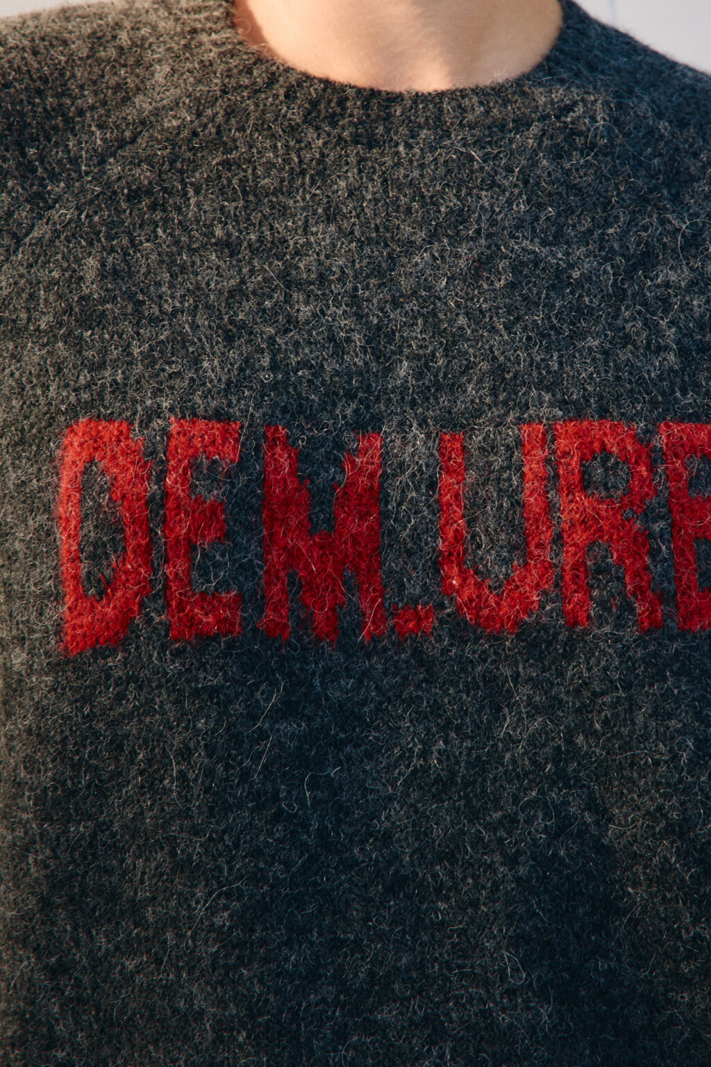 Джемпер вязаный с шерстью - цвет серый - 7