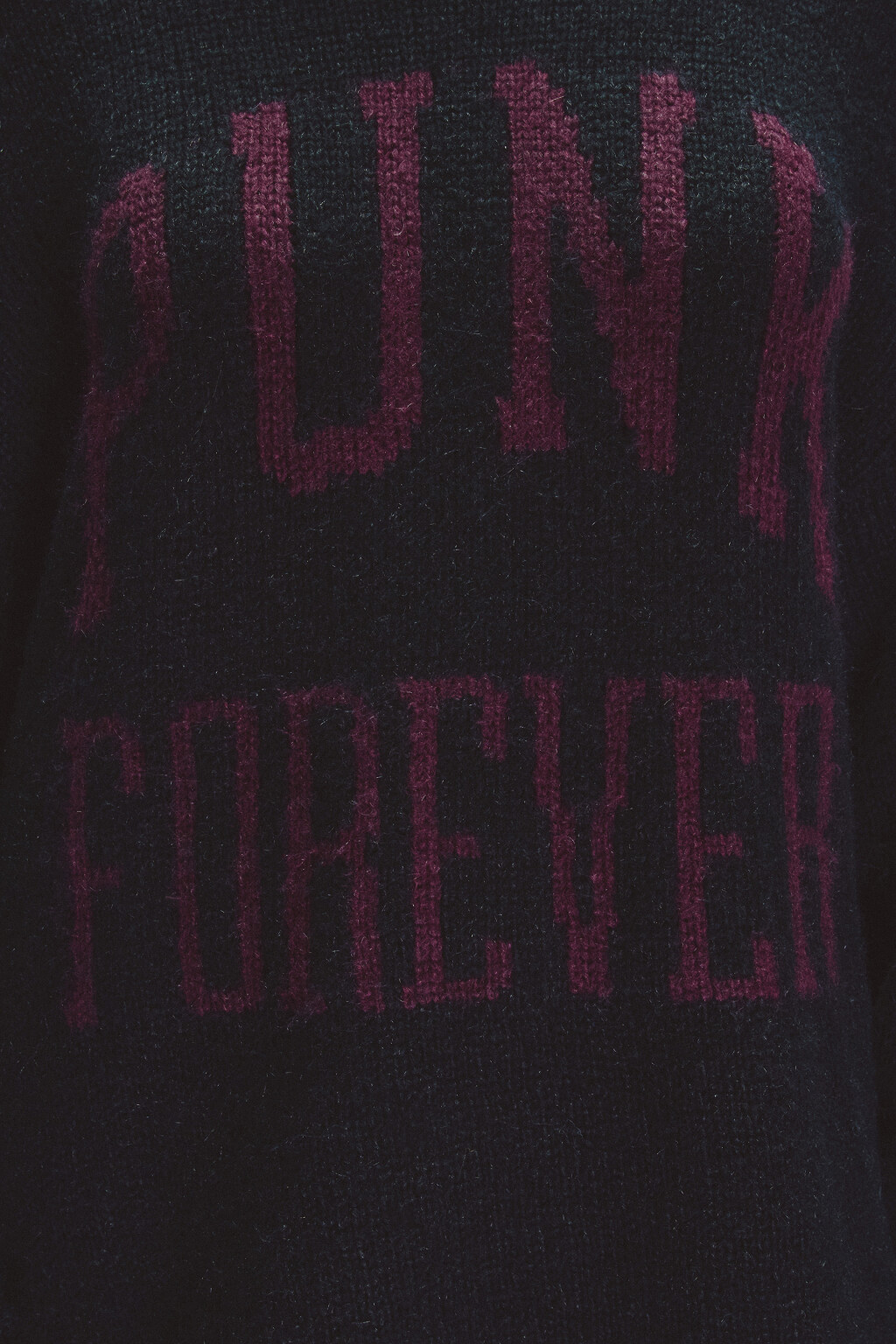 Джемпер вязаный с надписью - цвет черный - 5