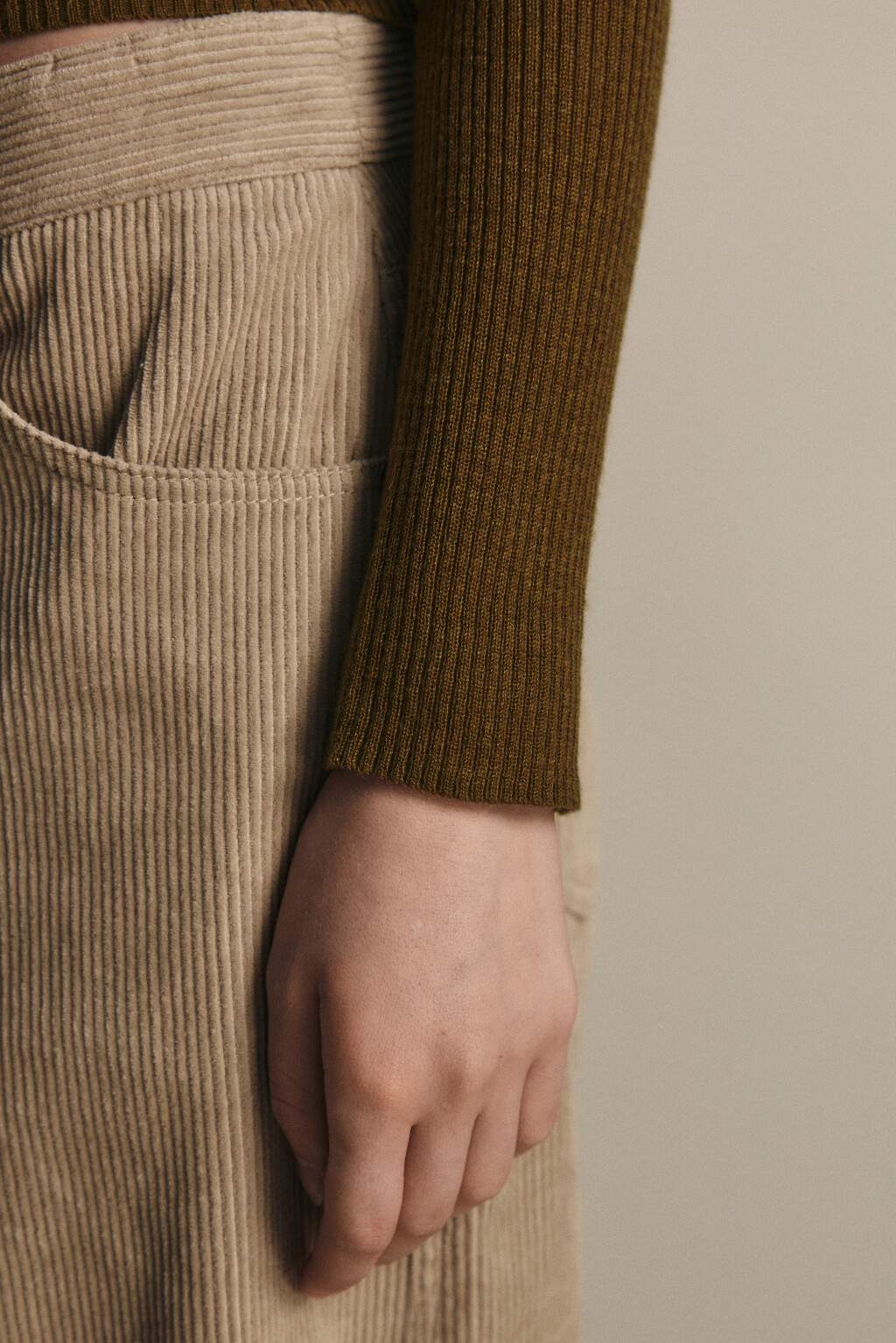 Джемпер шерстяной с застежкой на груди - цвет зеленый - 6