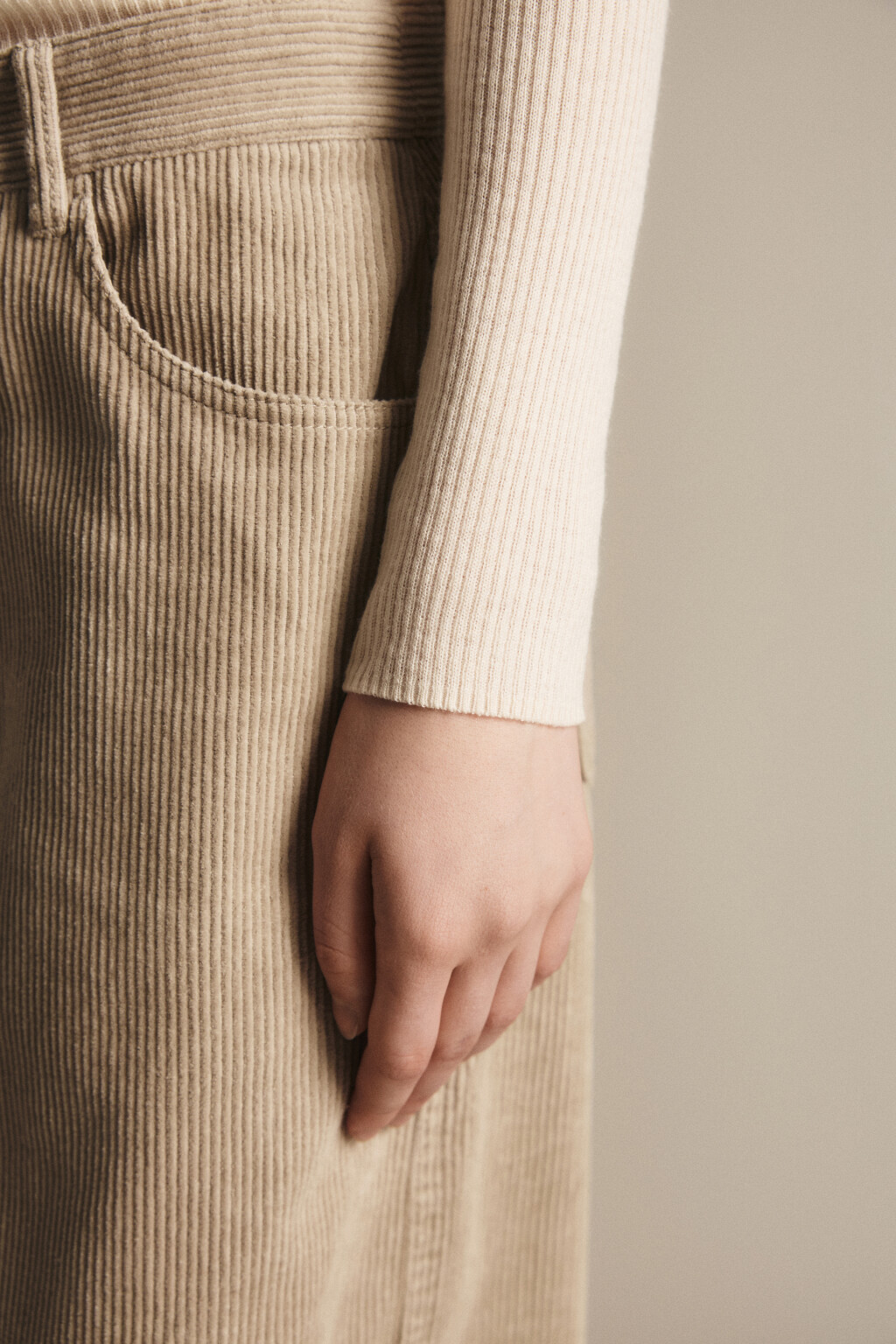 Джемпер шерстяной с застежкой на груди - цвет ванильный - 7