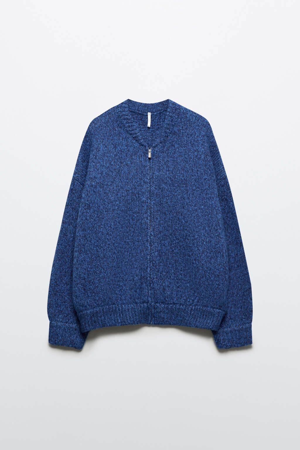 Кардиган-бомбер на молнии - цвет голубой - 8